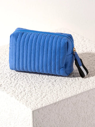 Shiraleah Handbags Ezra Quilted Nylon Small Boxy Cosmetic Pouch