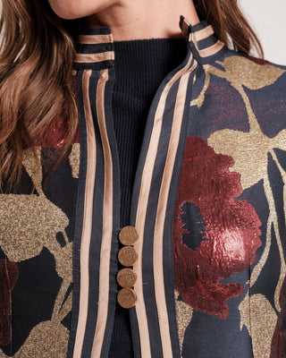 Frances Valentine Susie Jacket Floating Floral Jacquard