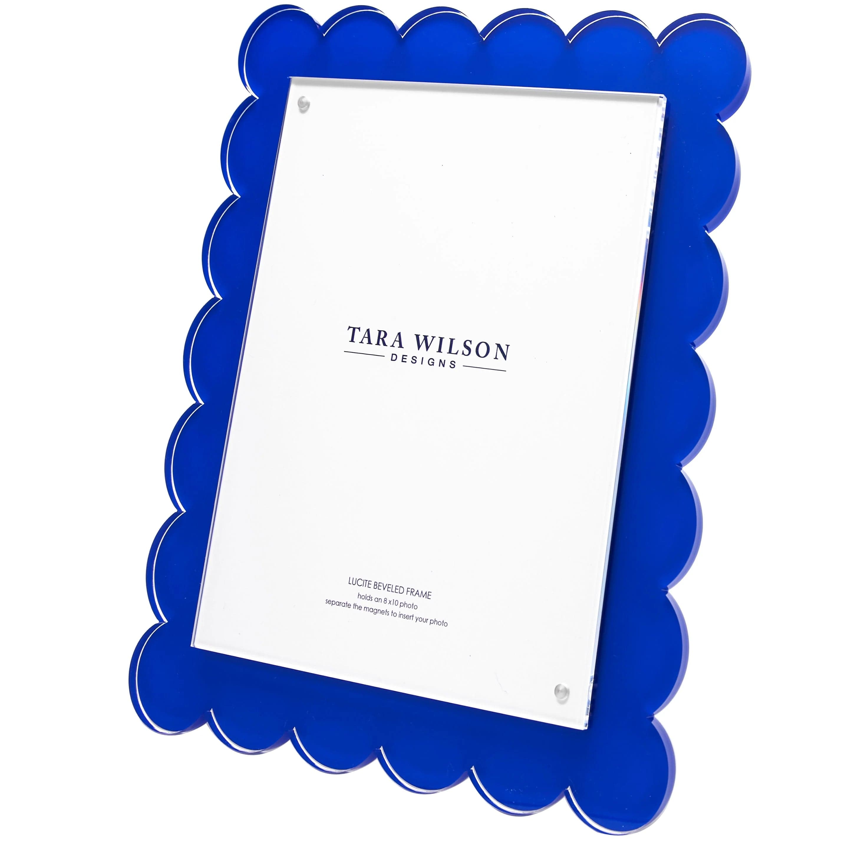 Tara Wilson Designs Picture Frames Blue Scallop Frame 8x10