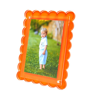 Tara Wilson Designs Picture Frames Orange Scallop Frame