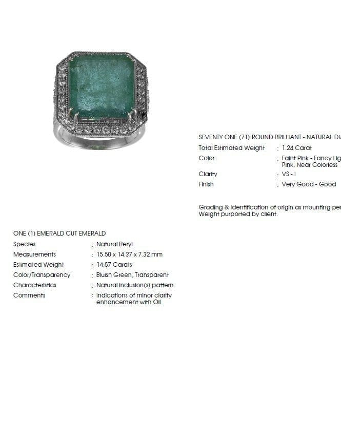 Emerald Art Deco Ring
