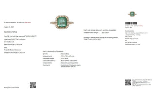 2.34ct Emerald and Diamond Ring