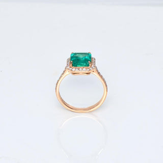 2.34ct Emerald and Diamond Ring