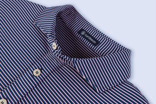 Turtleson Men's Polos Navy/Bloom / Medium Turtleson Brady Striped Polo Shirt