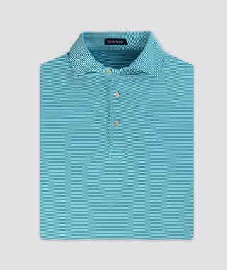 Turtleson Men's Polos Aqua / Medium Turtleson Andrew Stripe Polo Shirt