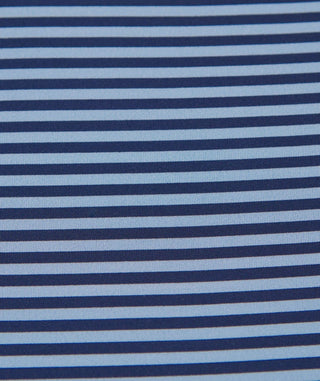 Turtleson Men's Polos Turtleson Edward Stripe Polo in Admiral and Luxe Blue