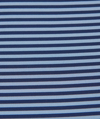 Turtleson Men's Polos Turtleson Edward Stripe Polo in Admiral and Luxe Blue