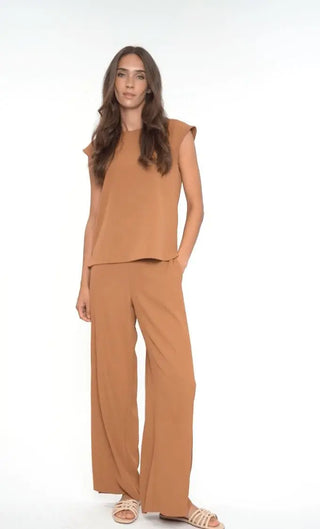 Up Wide Leg Vegan Silk Pant