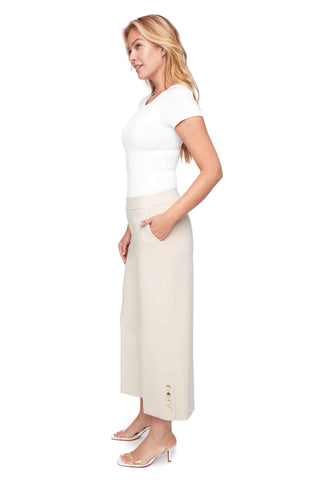 UP! Women's Pants UP Solid Amalfi Wide Leg Crop