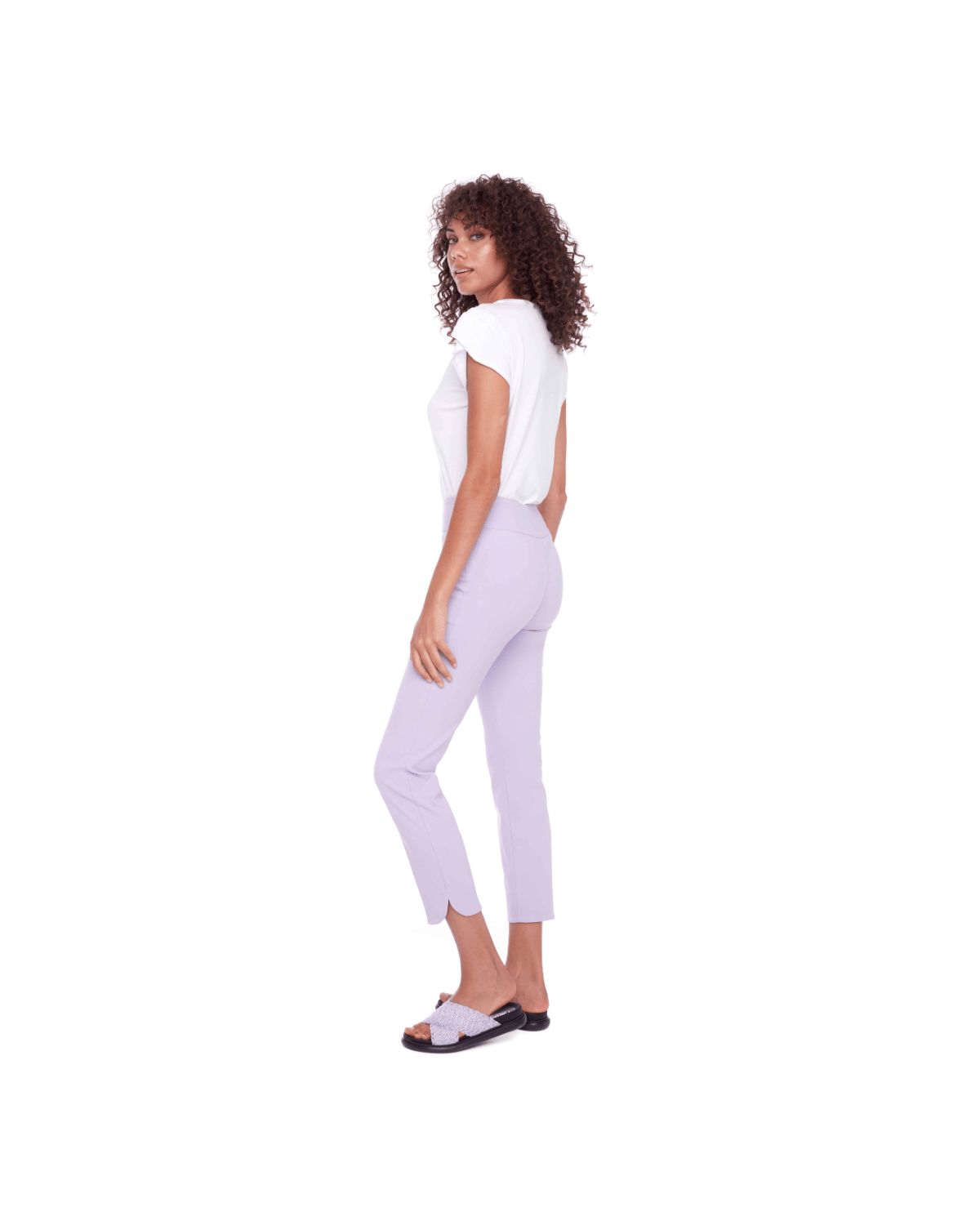 UP! Women's Pants UP! Solid Slit Ankle Pant