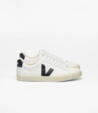 Men's Veja Esplar Logo Leather White/Black Sneaker on Sale