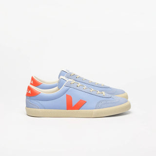Veja Women's Volley Leather Sneaker Olympe Orange/Fluo Calcaire
