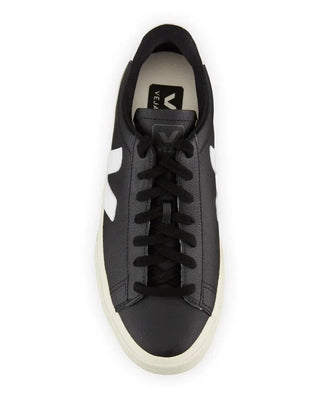 Veja Women's Campo Leather Sneaker Black/White