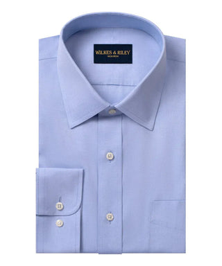 Wilkes & Riley Classic Fit Blue Pinpoint Dress Shirt