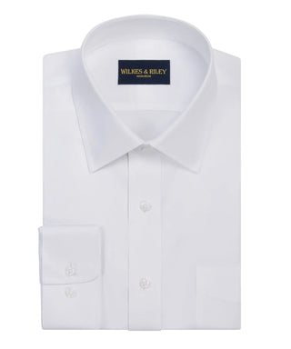 Wilkes & RileyWhite Pinpoint Oxford Non-Iron Dress Shirt, White / 17.5X34/35 Wilkes & RileyWhite Pinpoint Oxford Non-Iron Dress Shirt, White / 17.5X34/35