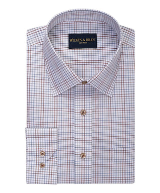 Wilkes & Riley -Country Spice Check Spread Collar Shirt