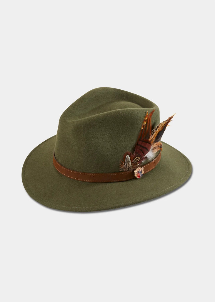 Alan Paine Women's Hat Olive / Small Alan Paine Richmond Fedora Hat