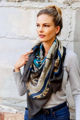 Captiva Cashmere French Lily Scarf