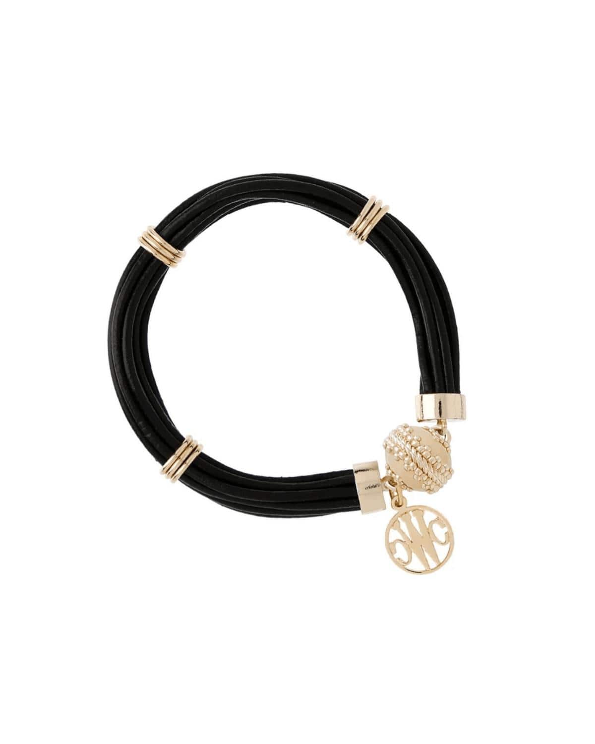 Clara Williams Bracelets Aspen Leather Bracelet - Jet Black