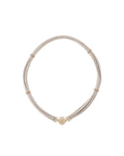 Clara Williams Necklaces Aspen Leather White Pearl Necklace