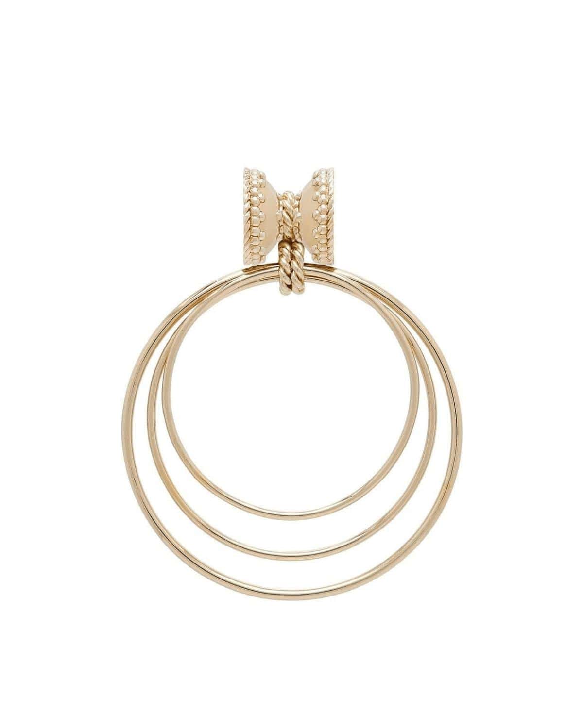Clara Williams Necklaces Gold Orbit 14k Plated Small Centerpiece, Plated YG Signature Clasps