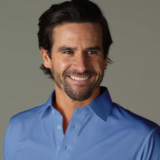 Collars & Co. Semi Spread Collar French Blue