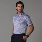 Collars & Co. Men's Polos Collars & Co Semi Spread Collar Polo Gingham