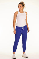 Duffield Lane Women's Pants Bright Blue / Extra Small Performance Natasha Jogger