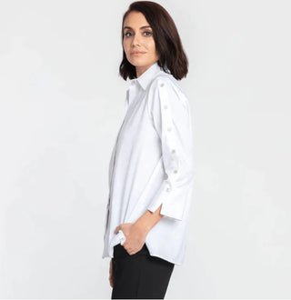 Hinson Wu Women's Shirts & Tops Hinson Wu Eleanor White Jacquard