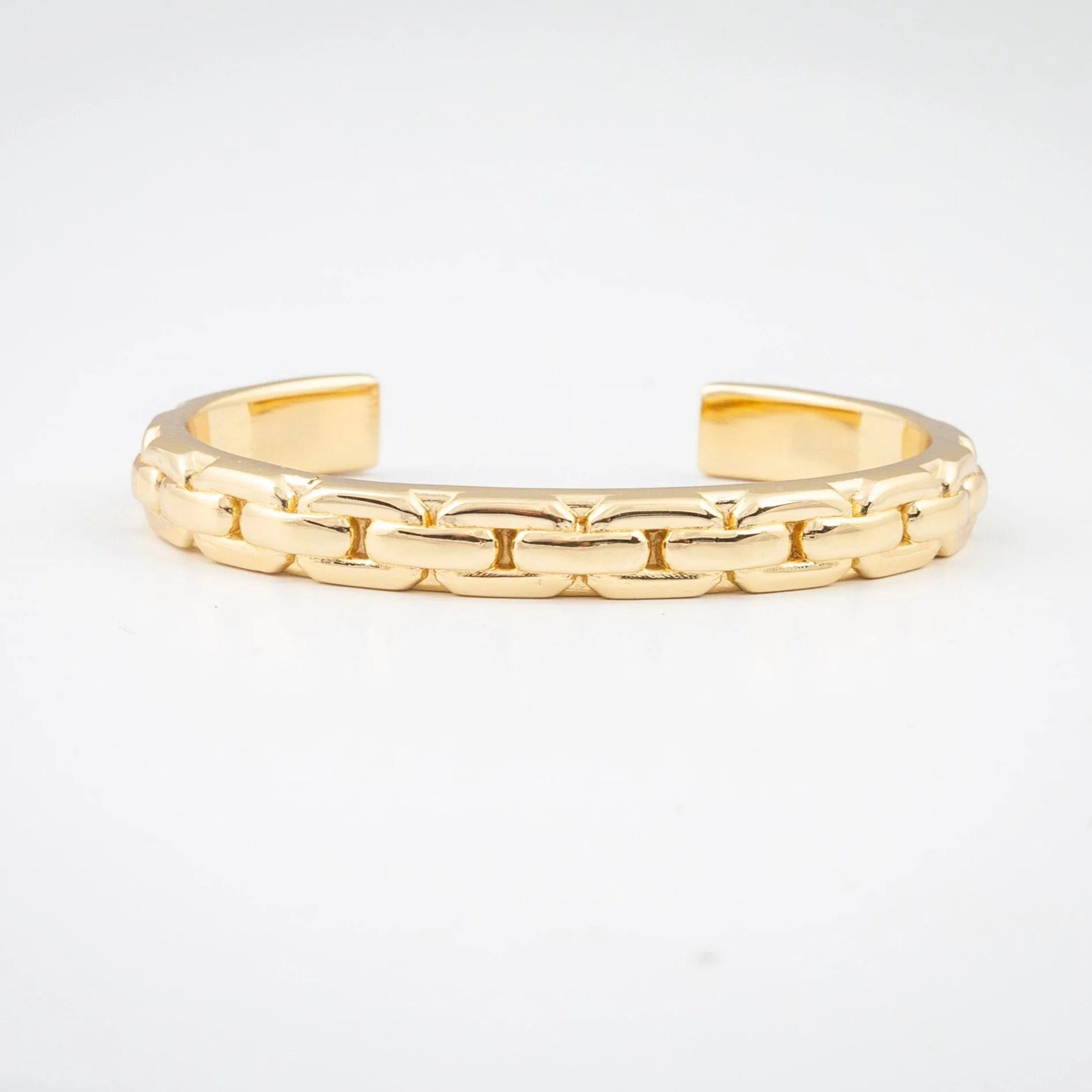 Hyde Forty-Seven Bracelets Polished Gold Chainlink Stacker