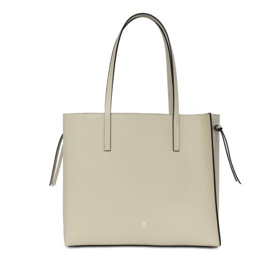 Kate Spade Speedy Bag Pebble Gray Embossed Leather Zippered Tote Gold