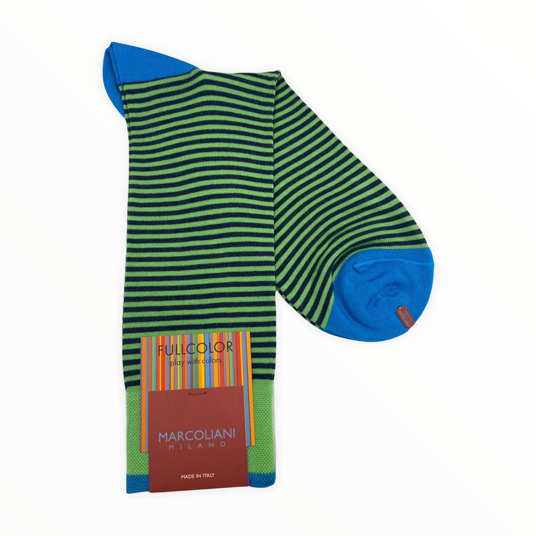 Marcoliani Men's Socks Apple Palio Stripe Socks MC
