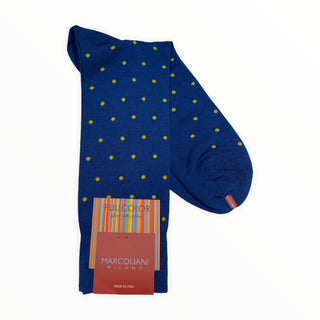 Marcoliani Polka Dot Cotton Socks Mid Calf