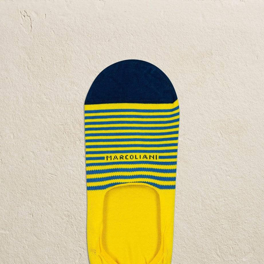 Marcoliani Men's Socks Lemon Yellow / Large 8-11 Marcoliani Invisible Touch 3311k