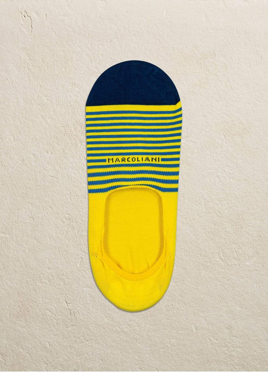 Marcoliani Men's Socks Lemon Yellow / Large 8-11 Marcoliani Invisible Touch 3311k