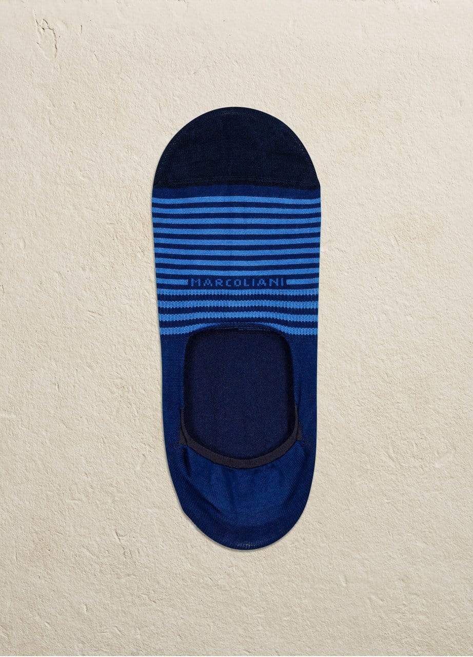 Marcoliani Men's Socks Royal Blue / Large 8-11 Marcoliani Invisible Touch 3311k
