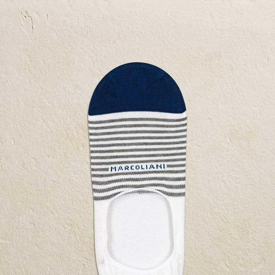 Marcoliani Men's Socks White / Large Marcoliani Invisible Touch 3311k