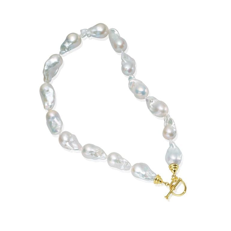 Mazza Large Fresh Water Barouque Pearl Necklace