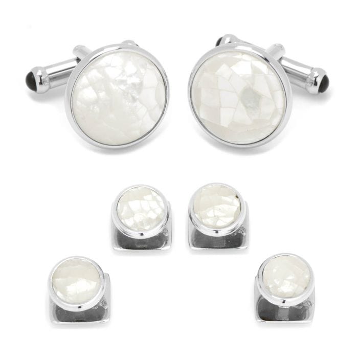 Ox & Bull Trading Co Men's Accessories Ox & Bull Mosaic Mother of Pearl Stud Set