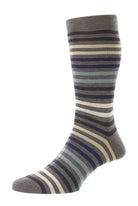 Pantherella Men's Socks Mid Grey Pantherella - Kilburn Mid Calf Sock - 535222