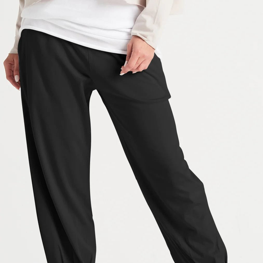 PLANET by Lauren G Women's Pants Black / 1 Pima Cotton Pinched Pleat Pants