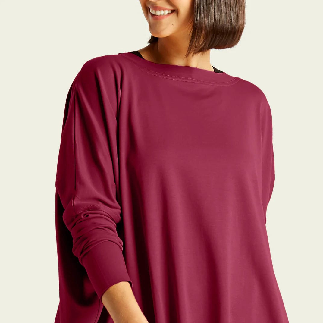 PLANET by Lauren G Women's Shirts & Tops Boysenberry / One Size Planet Swing Tee
