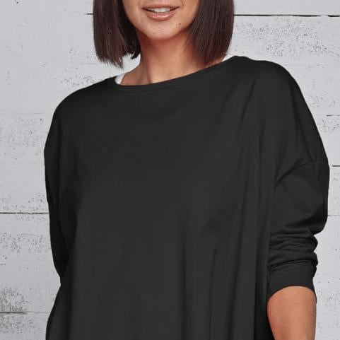 PLANET by Lauren G Women's Shirts & Tops Black / O/S Planet Boxy Tee O/S