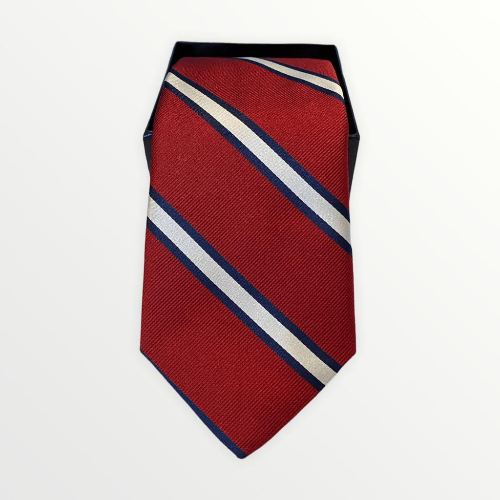 R. Hanauer Men's Necktie Berry R. Hanauer Butler Stripe Tie