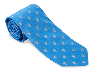 R. Hanauer Men's Necktie Blue R Hanauer Blue Silk Mint Julep Tie F3900