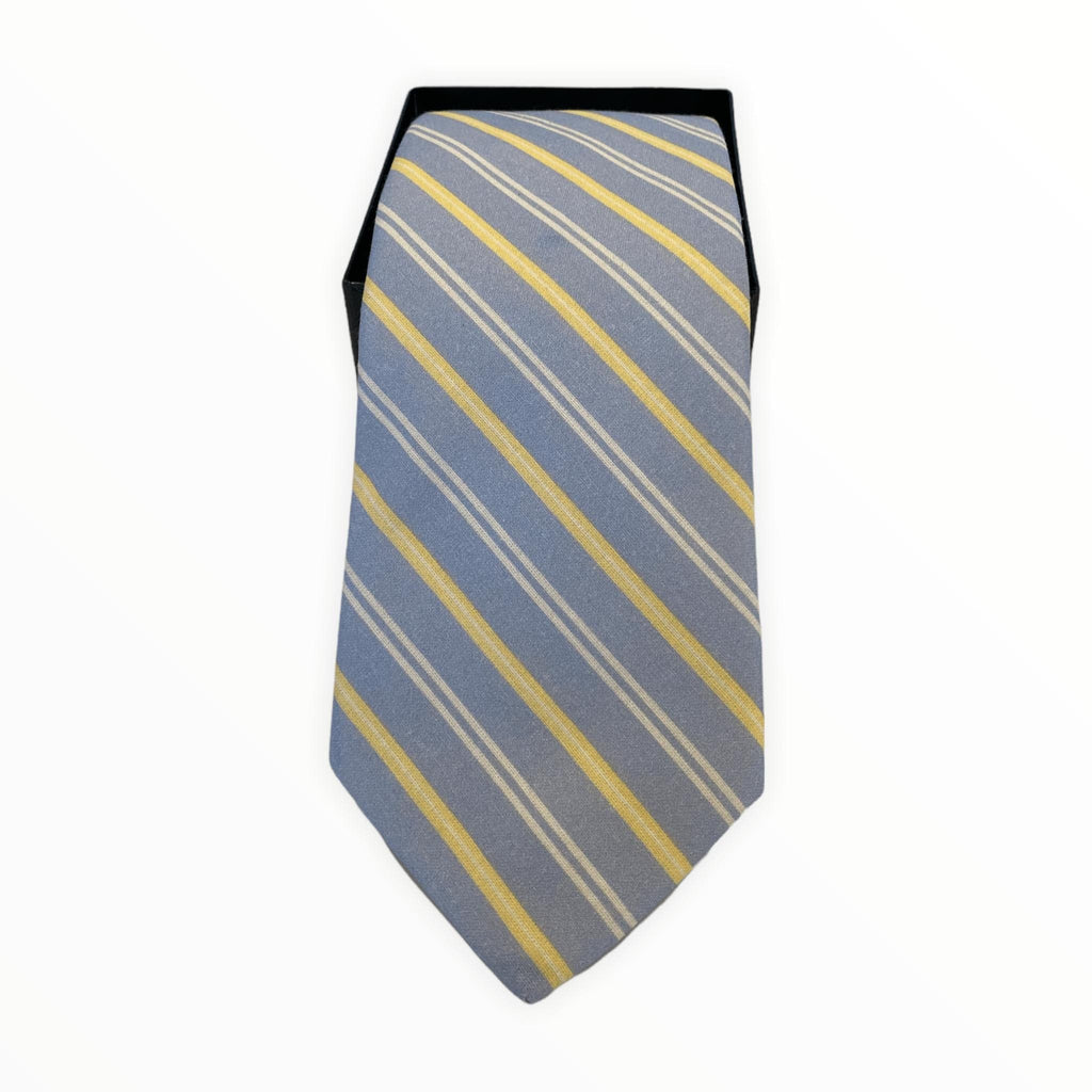 R. Hanauer Men's Necktie light Blue R. Hanauer Graham Stripe Tie