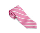 R. Hanauer Men's Necktie Pink Buckingham Stripe Necktie