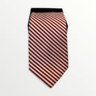 R. Hanauer Men's Necktie Red/White Hanauer Sherman Stripe Necktie