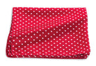 R. Hanauer Men's Pocket Square Red/White R Hanauer Red/White Windsor Dots Pocket Square  4429