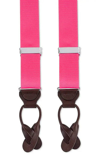 R Hanauer - Pink Grosgrain Suspenders - E3635
